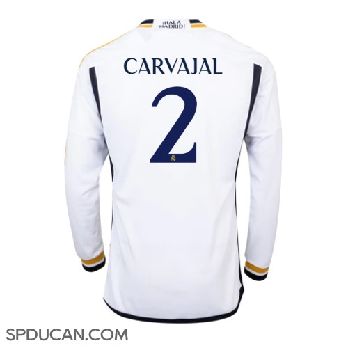 Muški Nogometni Dres Real Madrid Daniel Carvajal #2 Domaci 2023-24 Dugi Rukav